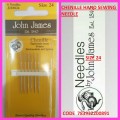 JOHN JAMES CHENILLE HAND SEWING NEEDLE SIZE 24